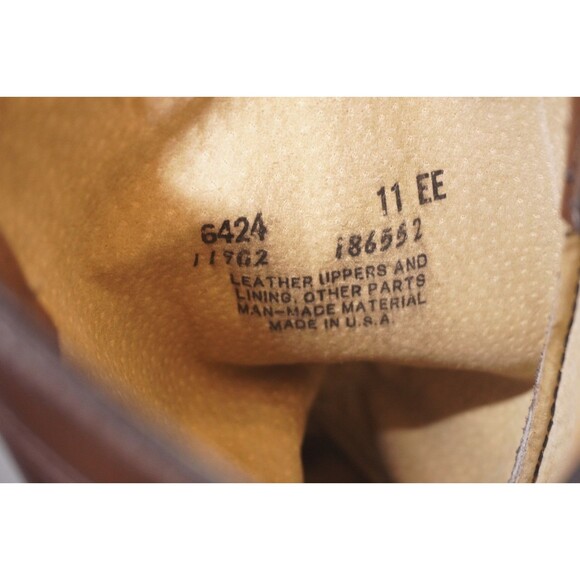 Vintage Laredo 6424 Cowboy Roper Boots Men\'s Size 11 EE Wide Brown Leather main image 8